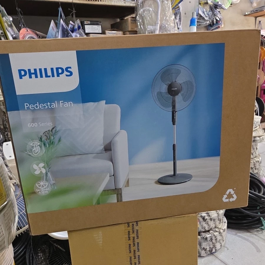 Philips Kipas Angin Berdiri STANDFAN 16 INCH 3 Blade 45 Watt Black Stand Fan ACP 610 16 inch ACP612 acp 612