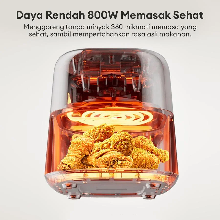 Air Fryer SAMONO 3.2 Liter Hemat Daya 600 Watt Penggorengan Tanpa Minyak SW-AFW32