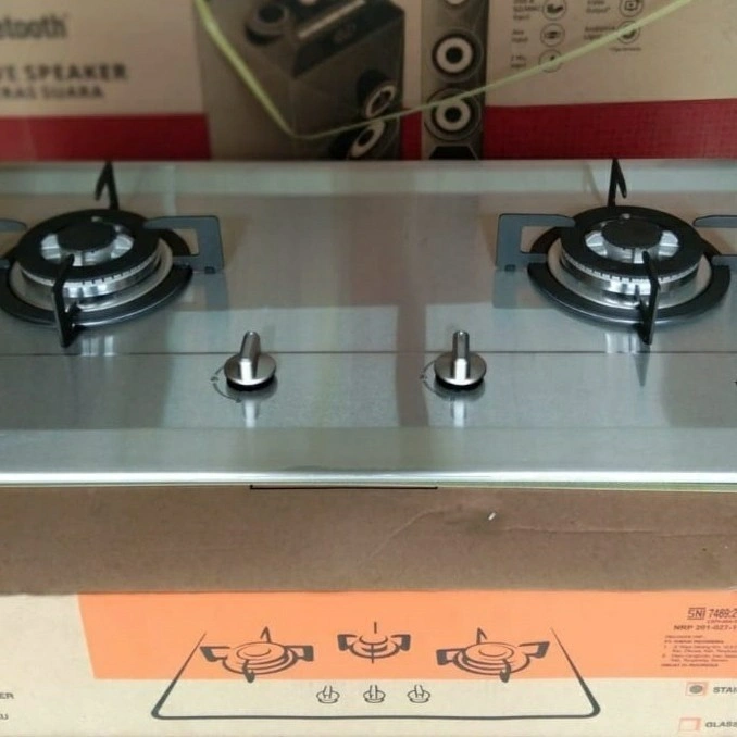 Kompor Tanam 2 Tungku Stainless Rinnai RB 712NS 712 NS RB712NS 712 NS