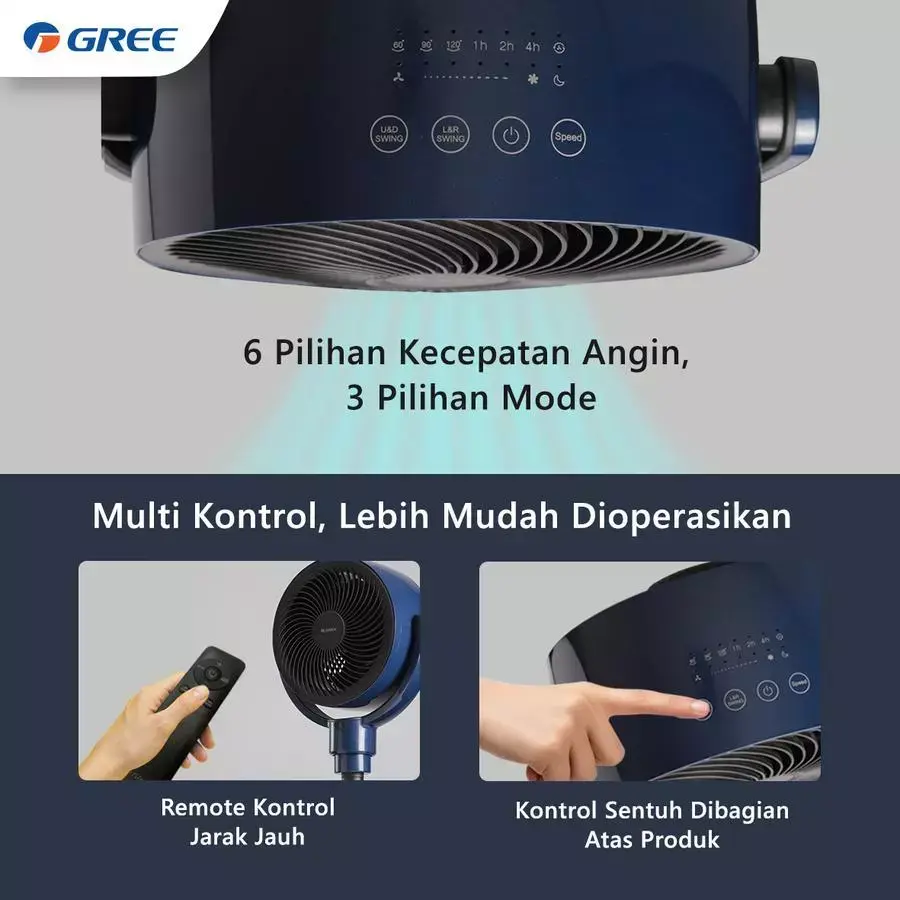 Gree GCF-CIRCOOL13S 2in1 Fan Hemat Energi Kipas Gree circool 13