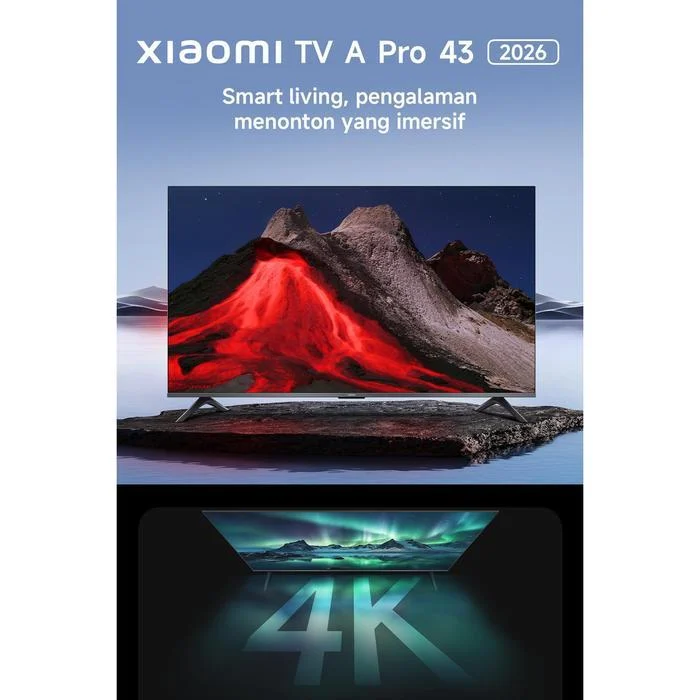 Xiaomi TV A Pro 43 2026 43INCH 4K Qled Garansi Resmi 1 Tahun Xiaomi TV A Pro 43