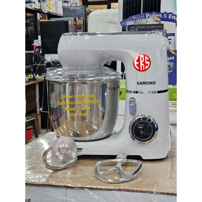 Samono Stand Mixer 5 Liter Pengaduk Adonan 3in1 Mixer w/ Bowl SW-KM550 5L KM 550