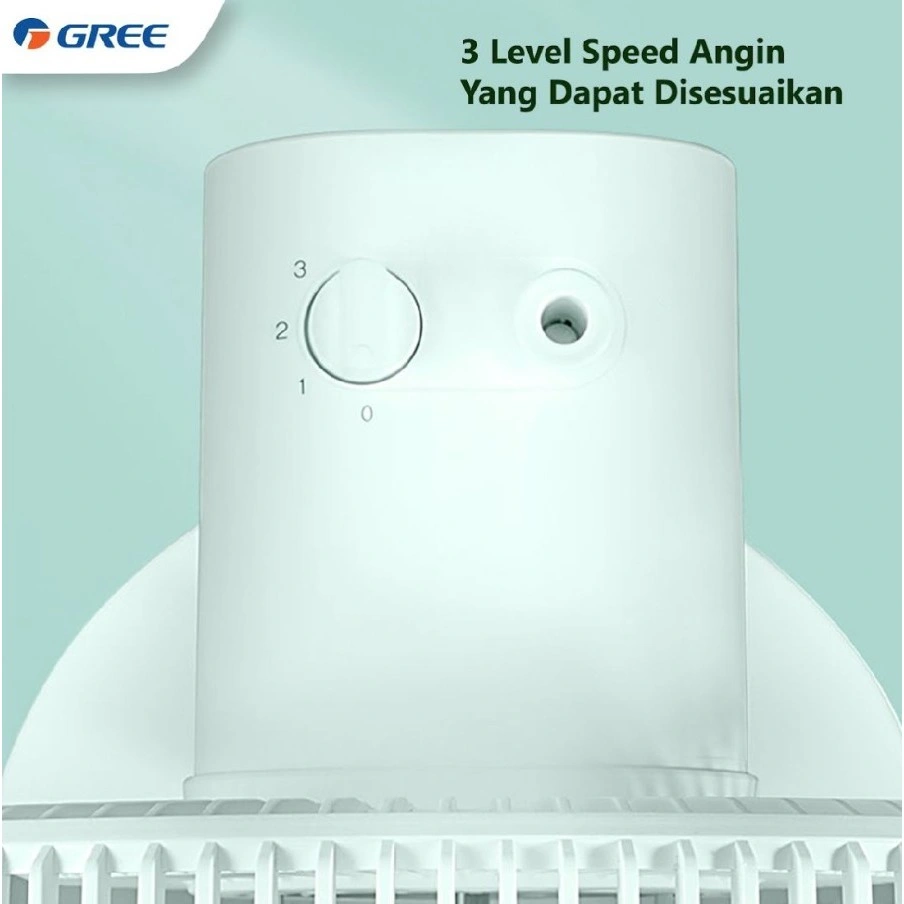 Gree Gcf14ign Gcf-14ign Kipas Angin Wind Green 2 In 1 3 Level Speed Stand Fan Gcf14