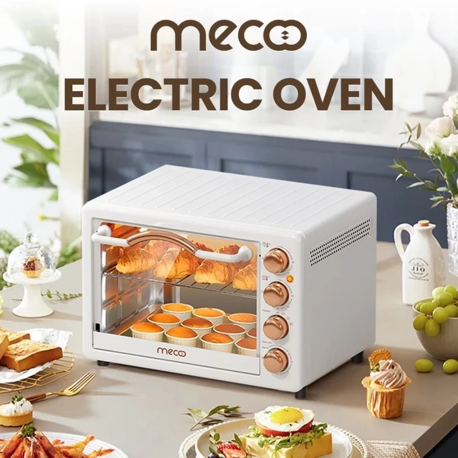 Mecoo Aesthetic Electric Oven 22 Liter 400-800 Low Watt Oven Listrik
