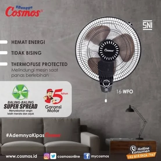 KIPAS ANGIN DINDING WALLFAN COSMOS 16WFO 16 INCH 16 wfo 16-wfo