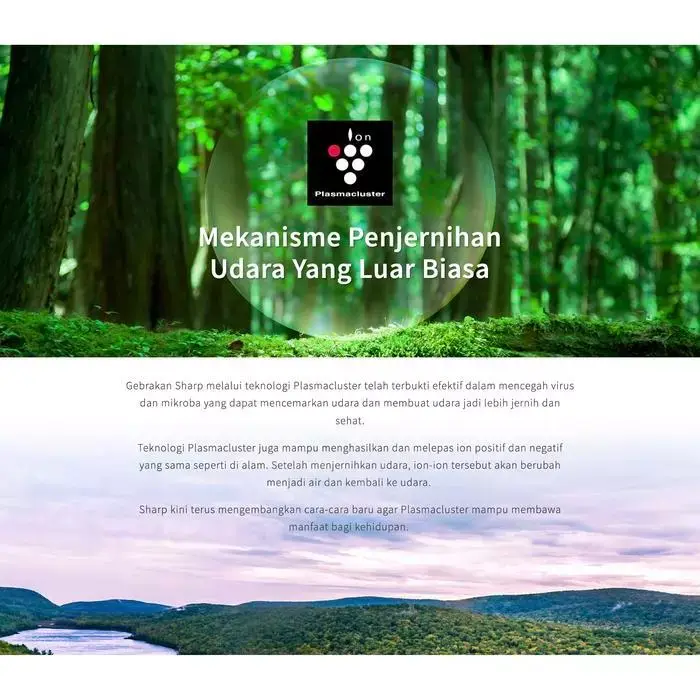 Sharp Air Purifier FP-J60Y-W Plasmacluster High Density White 48m FPJ60