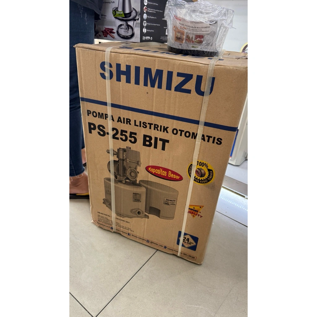 POMPA AIR SHIMIZU JETPUMP 250WATT AUTOMATIC SUMUR DANGKAL PS-255BIT / PS 255BIT