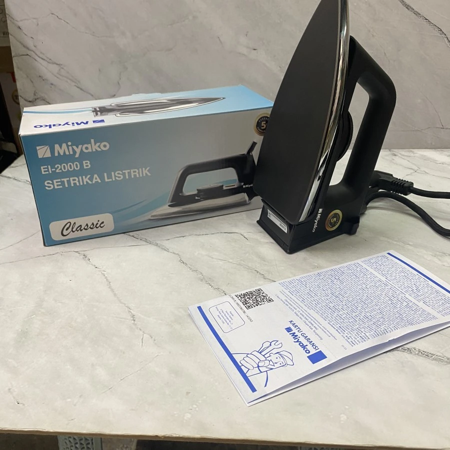 Setrika Miyako EI-2000 B EI2000 EI2000B thermofuse stainless ei 2000 classic ori