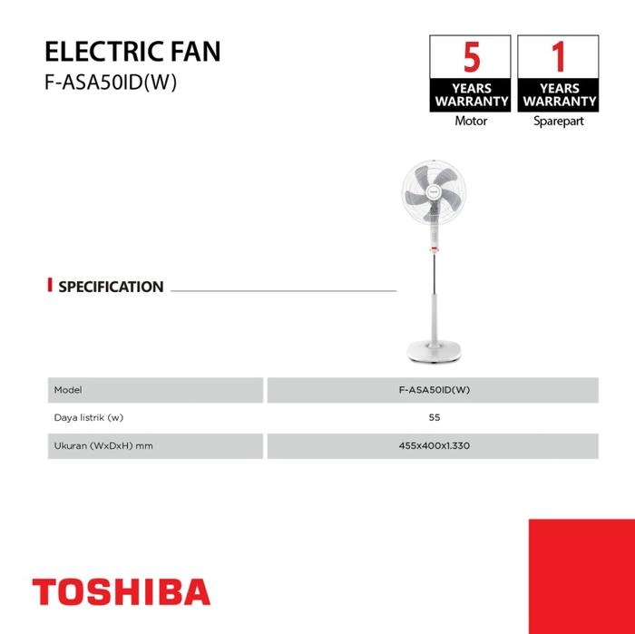 Toshiba Kipas Angin Berdiri 16