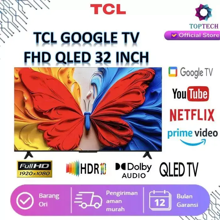 TCL GOOGLE TV 32 INCH FHD QLED 32S5K 32s 5k QLED TV