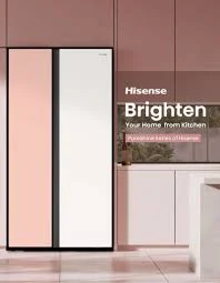 Kulkas Bespoke Inverter 564L Hisense RS688N4IWPU Side by Side Bespoke RS680SN4IBU