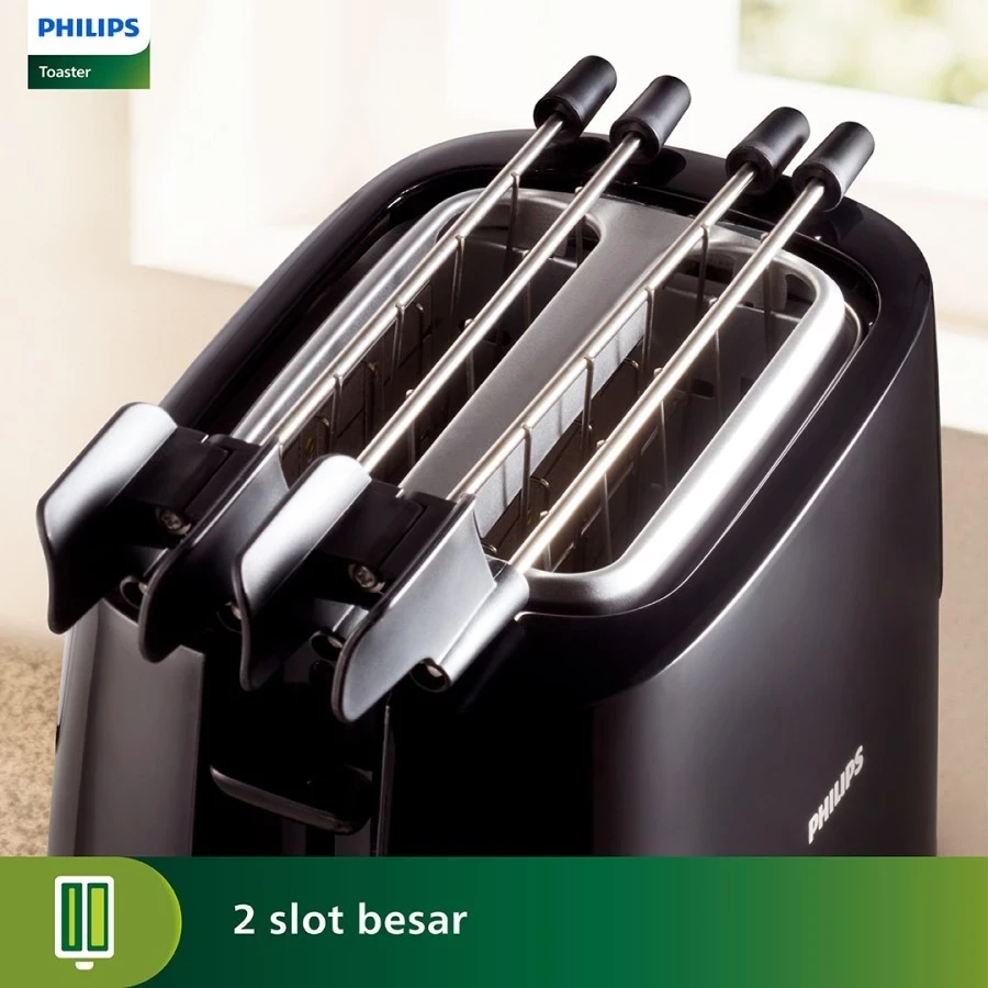 Philips Toaster LONCAT with Sandwich Rack HD-2510 HD2510 grey