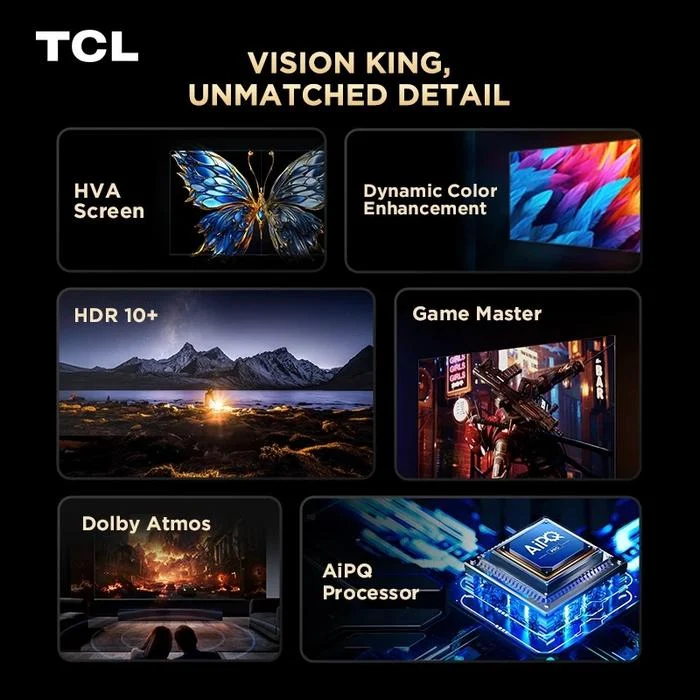 TCL TV UHD 4K HDR GOOGLE TV 55 Inch 55T61C QLED GOOGLE TV