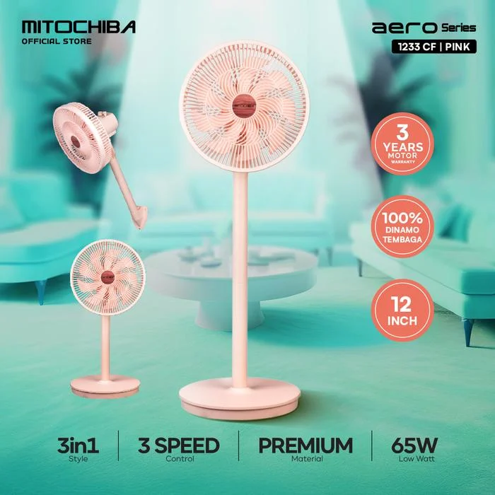 Mitochiba Kipas Angin Multifungsi 3in1 Aero Series 1233CF 12Inci CF1233 1233