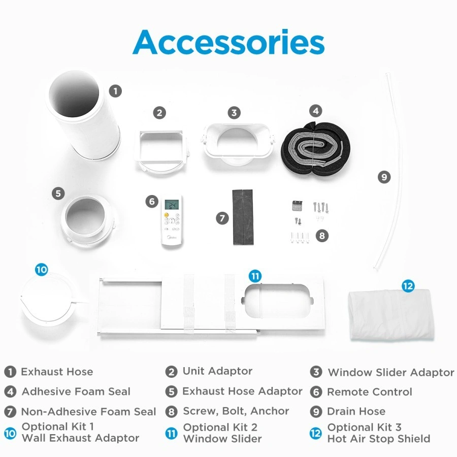 AC MIDEA MPHA-09CRN7  AC Portable 1 PK Garansi Resmi MPHA 09CRN7