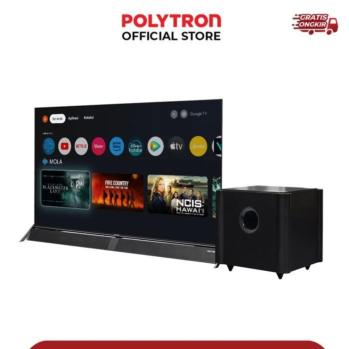 POLYTRON 4K HDR Smart Cinemax Soundbar TV 50 inch PLD 50BUG5058 POLYTRON 4K HDR Smart Cinemax Soundbar TV 50 inch PLD 50BUG5959 pengganti 50BUG5058959