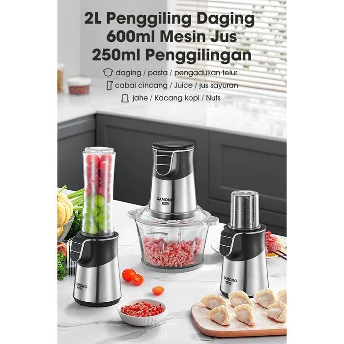 SAMONO Magic Chopper 5 in 1 Multi Food Chopper Low Watt SW-CS400 SWCS400