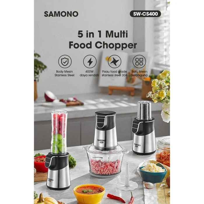 SAMONO Magic Chopper 5 in 1 Multi Food Chopper Low Watt SW-CS400 SWCS400
