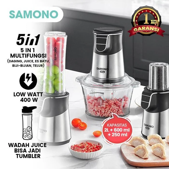 SAMONO Magic Chopper 5 in 1 Multi Food Chopper Low Watt SW-CS400 SWCS400