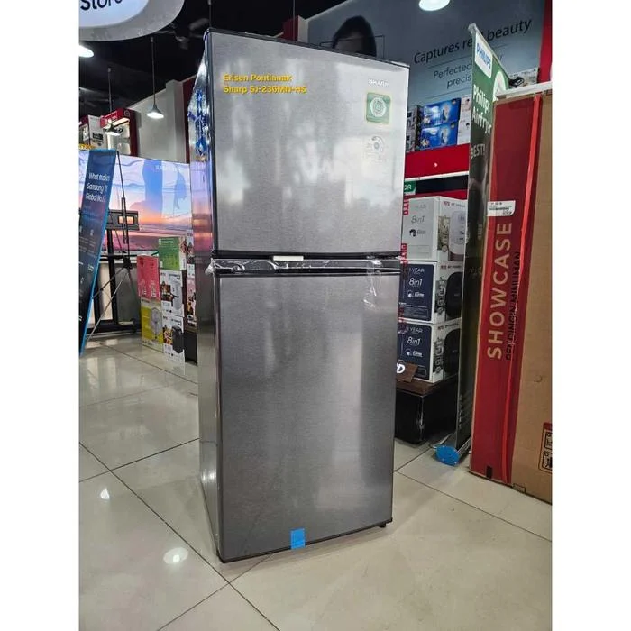 SHARP KULKAS SJ 236 MN LEMARI ES 2 PINTU SJ236MN SJ 236MN