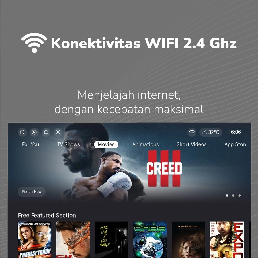 MITO TV 32 LED 32 INCH PROMO SMART TV 3266 32 Inch - OS Coolita 2.1 - HD Ready