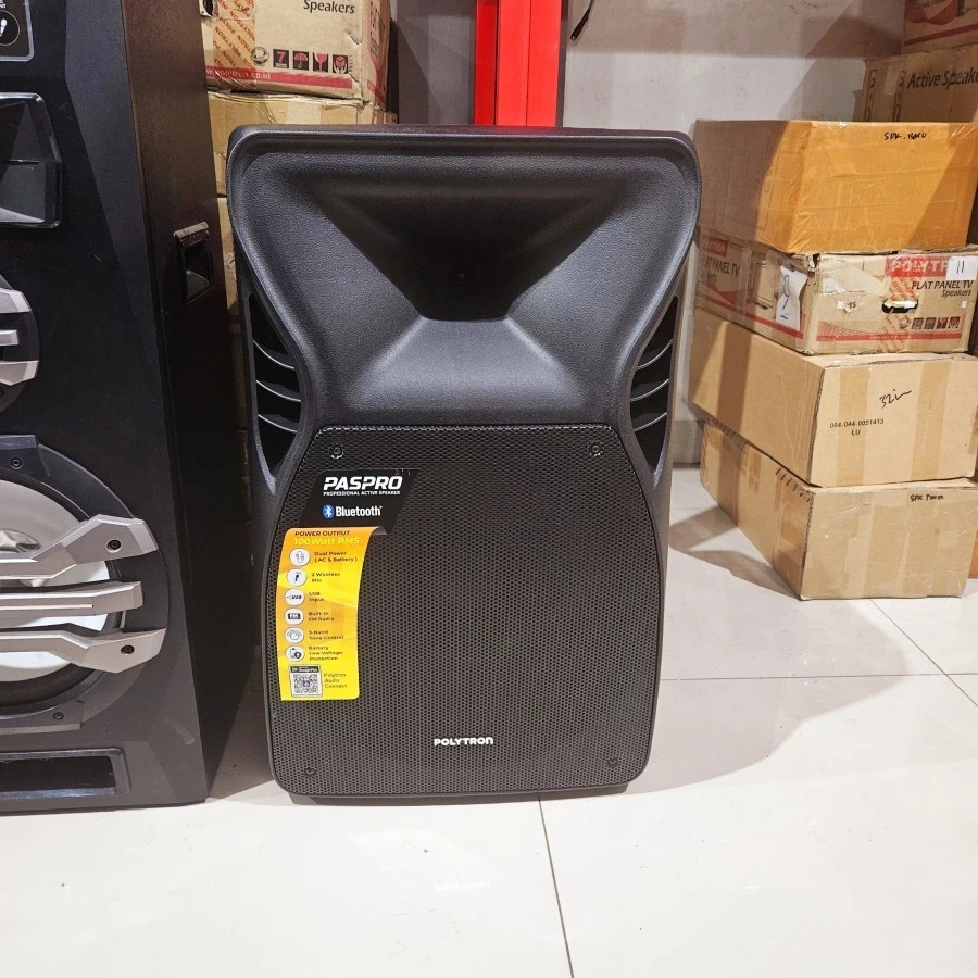 SPEAKER AKTIF POLYTRON PAS PRO 15F3 15 Inch Radio FM paspro 15F5 CHARGE