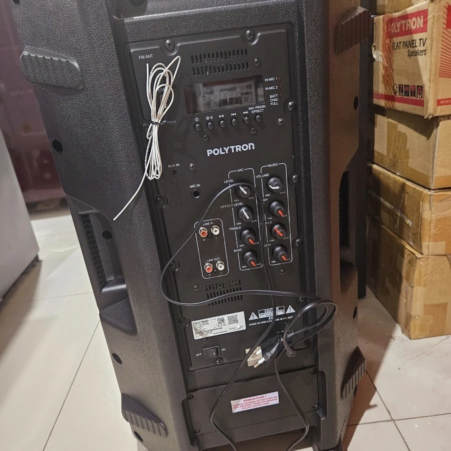 SPEAKER AKTIF POLYTRON PAS PRO 15F3 15 Inch Radio FM paspro 15F5 CHARGE