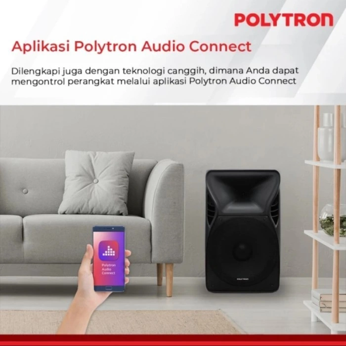 SPEAKER AKTIF POLYTRON PAS PRO 15F3 15 Inch Radio FM paspro 15F5 CHARGE