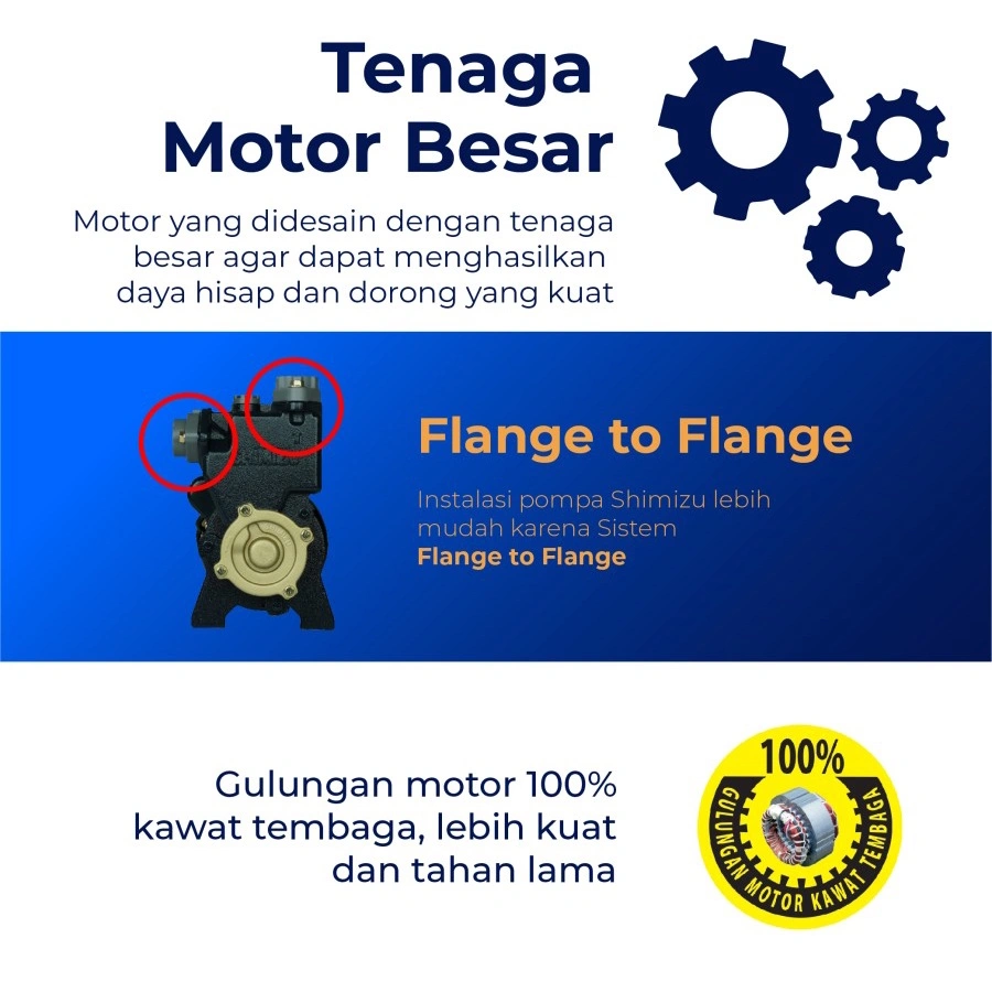 POMPA air SHIMIZU Pompa 200watt  PS 226 BIT Sumur Dangkal 200 Watt Manual