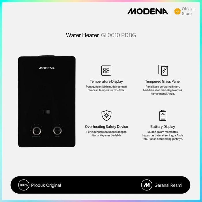 WATER HEATER GAS MODENA GI0610AV GI-0610 GI-6AV