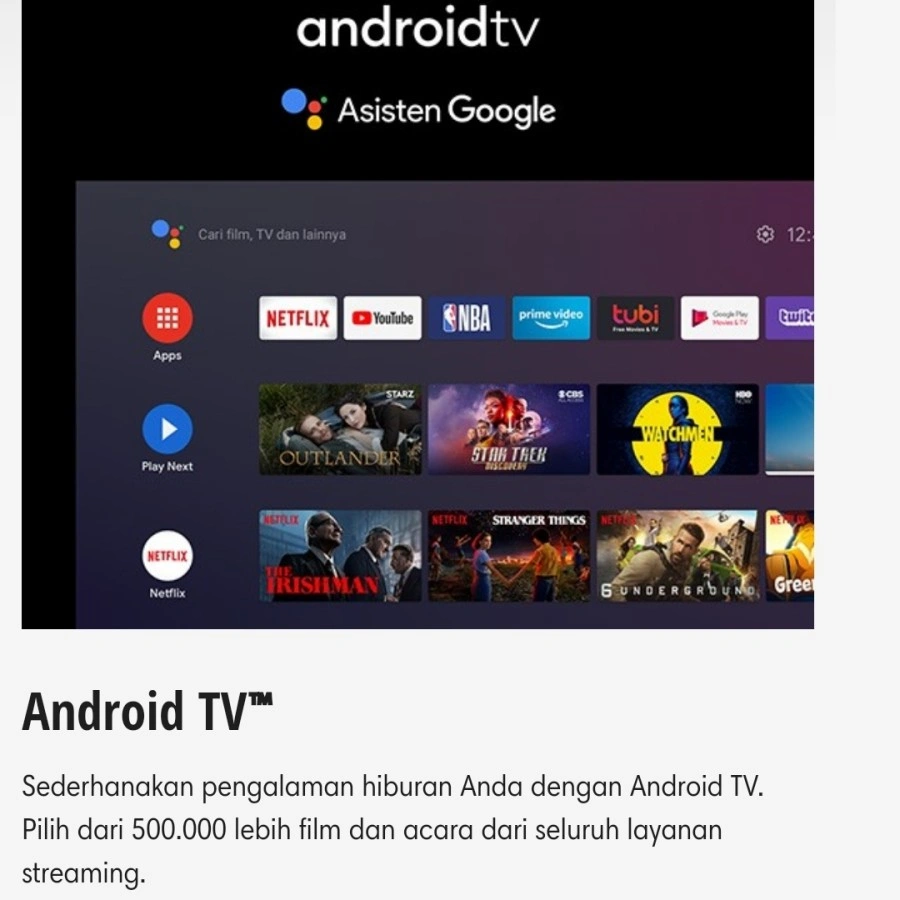 SHARP TV LED 4K UHD 65DK1X AQUOS GOOGLE TV ANDROID 4TC65DK1X