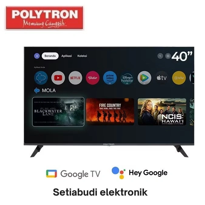 POLYTRON LED TV 40RG9058 SMART ANDROID 40INCH Google tv 40RG9059