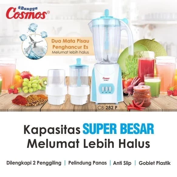 BLENDER COSMOS CB282P CB-282 P CB 282 P 282P 2liter 3in1