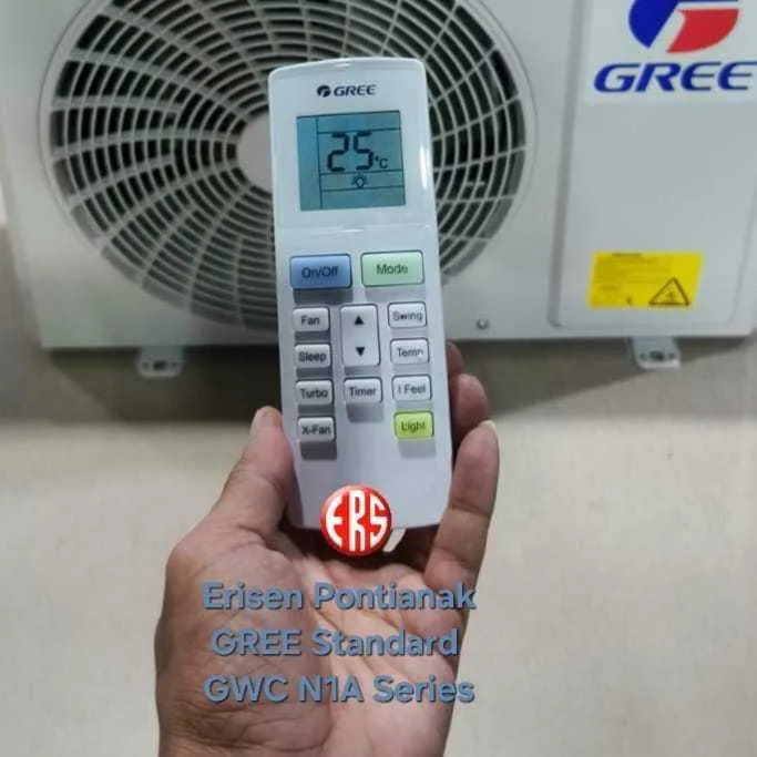 AC Gree Standard 3/4 pk GWC07N1A Seri Deluxe 07N1A Deluxe standar Black diamond Finn 7n1a Unit