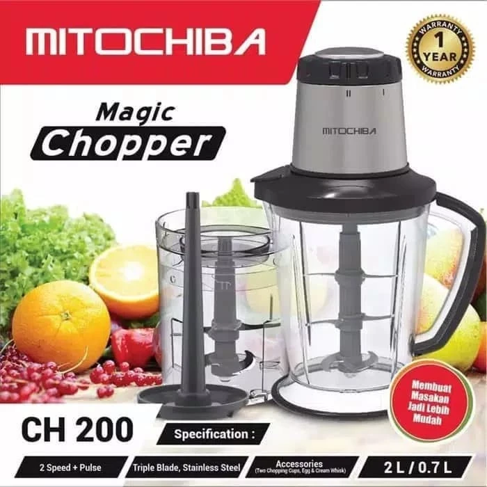 CHOPPER MITOCHIBA CH 200 FOOD PROCESSOR CH-200 CH200