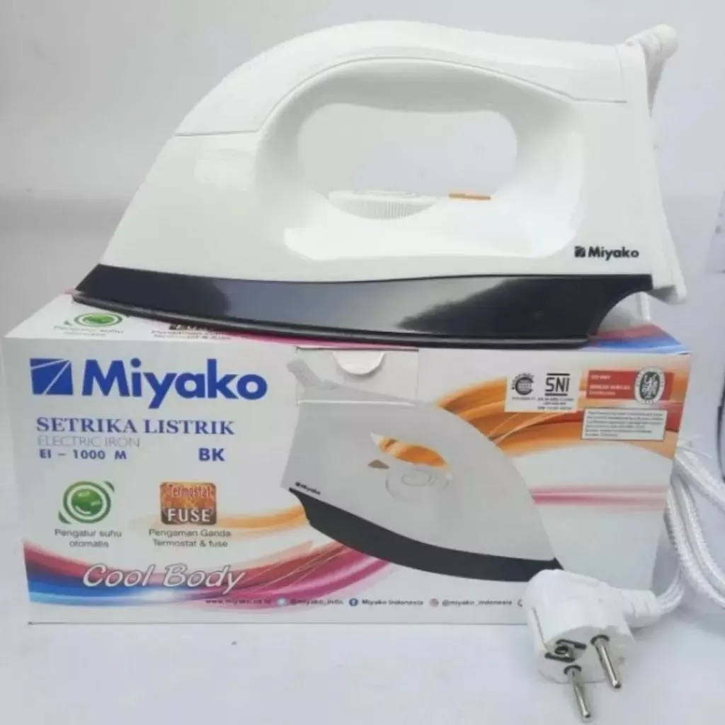 Setrika Miyako Miyako Seterika Dry Iron - EI-1000 M / EI 1000 M / EI1000 M / El 1008/ EI-1008 PROMO