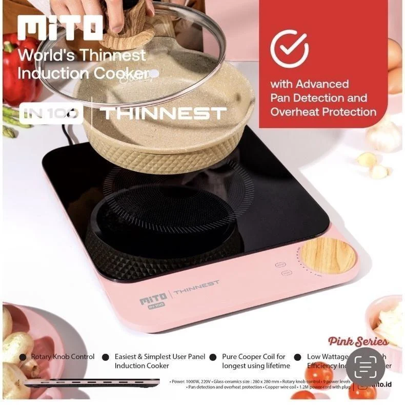 Mito IN 100 Kompor Induksi IN100 Induction Cooker in100 in-100