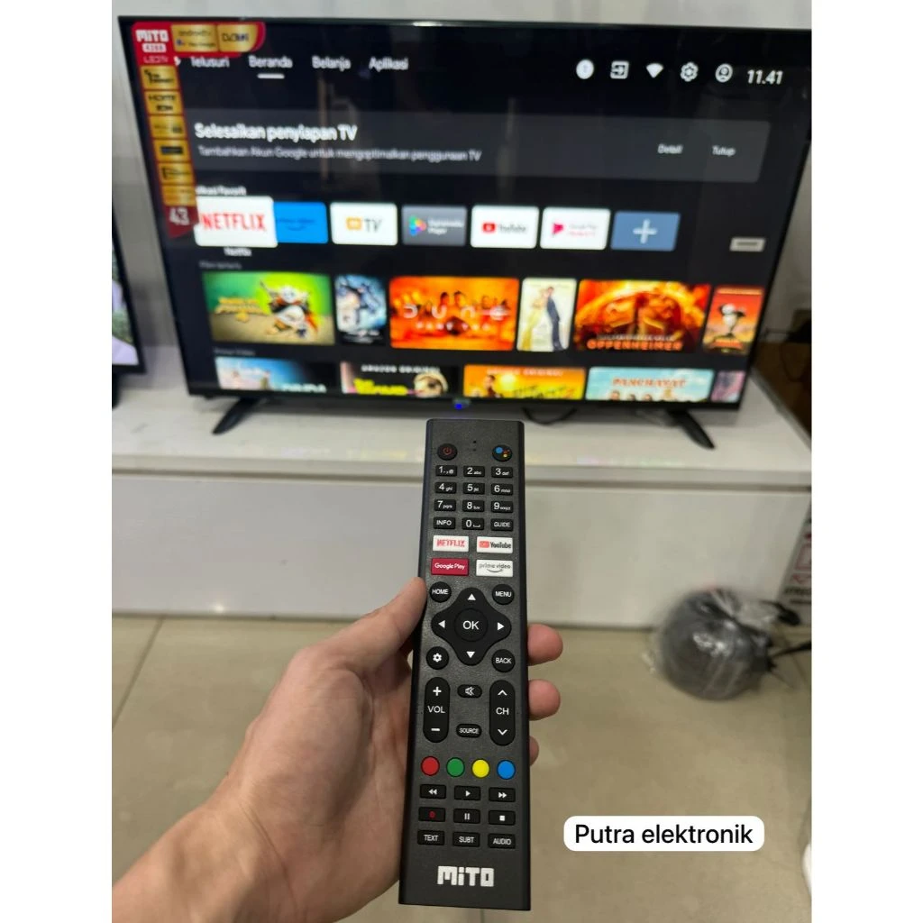 MITO TV LED 43INCH ANDROID TV 4388 full hd dvbt-2 android 11 google