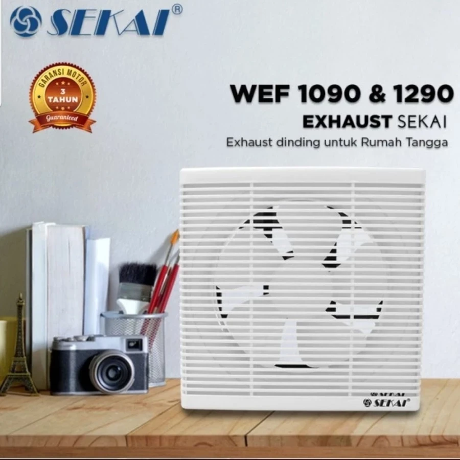 EXHAUST FAN SEKAI VENTILASI DINDING 12 INCH WEF1290 10 INCH WEF 1290