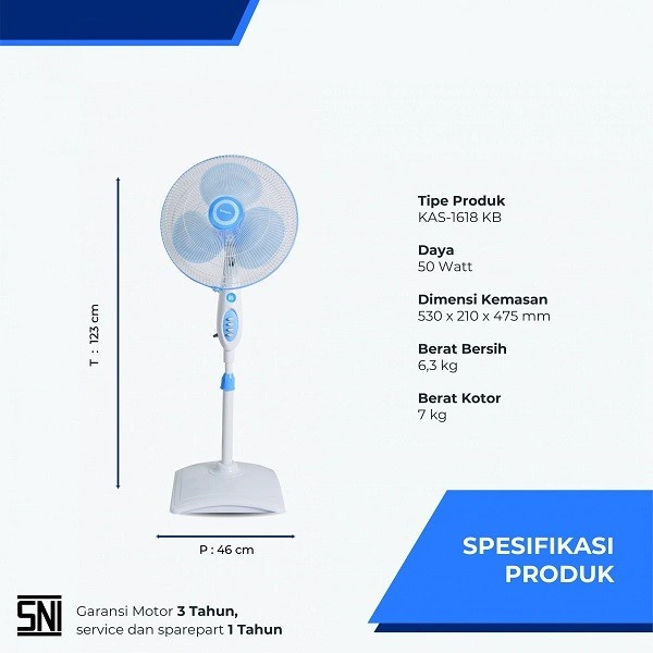 STANDFAN MIYAKO Miyako 16inch KAS- 1618 KB KAS1618 KAB