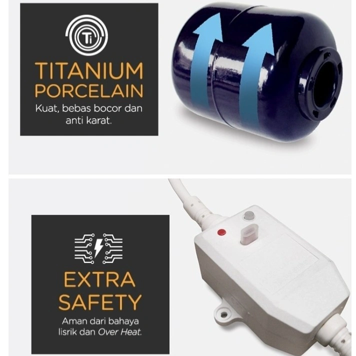 WATER HEATER LISTRIK PEMANAS AIR MODENA 15LITER es15a3 es-15a