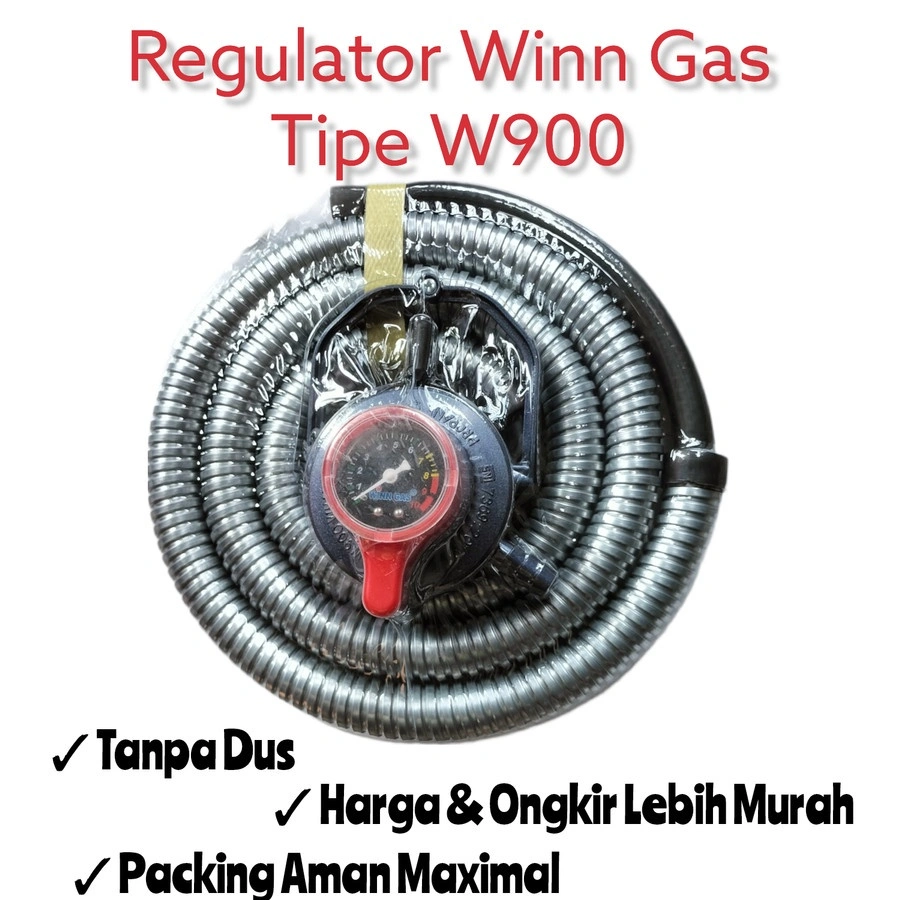 SELANG REGULATOR GAS WINN GASS W-900M W 900M TEKANAN RENDAH
