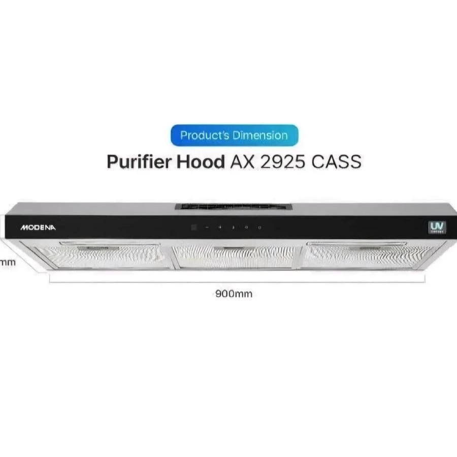 Cooker Hood Modena AX 2925CASS / AX2925CASS Purifier+Touch Screen 90cm