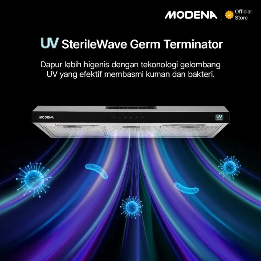 Cooker Hood Modena AX 2925CASS / AX2925CASS Purifier+Touch Screen 90cm