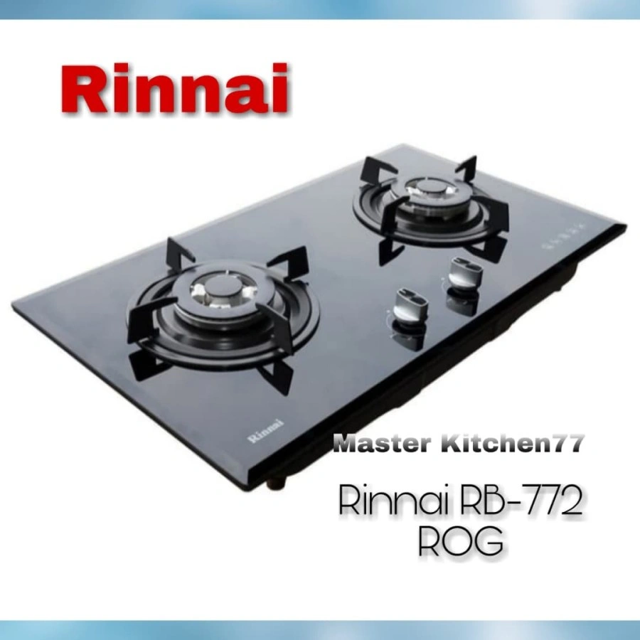 Kompor 2 Tungku tanam Rinnai RB 772 ROG RB-772RO(G) / RB772 ROG 772ROG