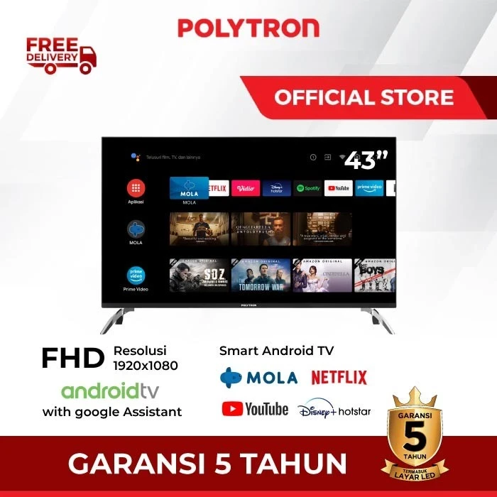 TV POLYTRON Smart Android TV 43