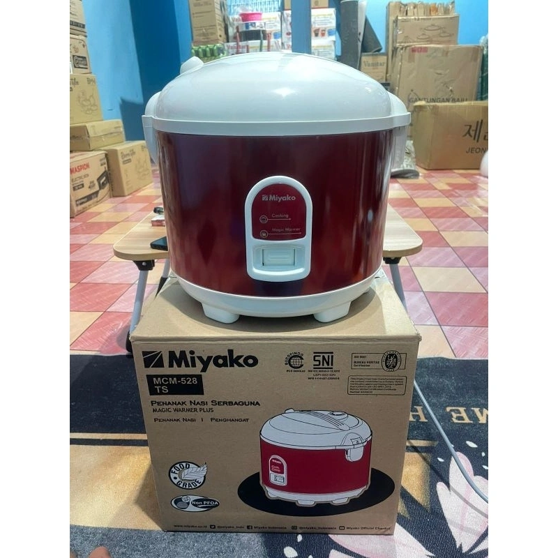MIYAKO Rice Cooker 1.8 Liter Magic Com Warmer Plus MIYAKO MCM528 TS MCM 528TS