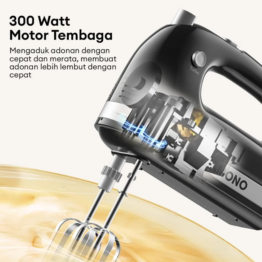 STAND MIXER samono SAMONO Mixer 4L Stainless Bowl  300W SW-HMB300 HMB300