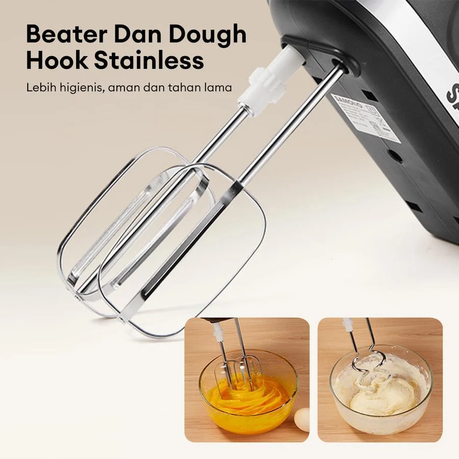 STAND MIXER samono SAMONO Mixer 4L Stainless Bowl  300W SW-HMB300 HMB300