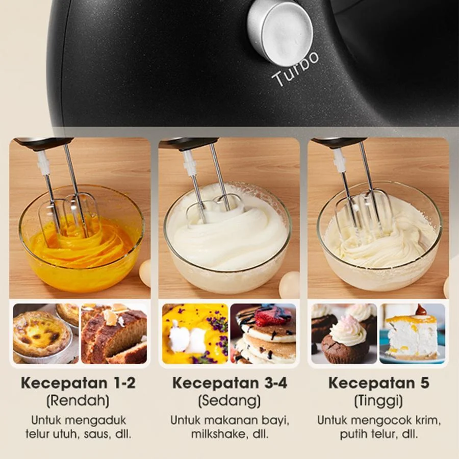 STAND MIXER samono SAMONO Mixer 4L Stainless Bowl  300W SW-HMB300 HMB300